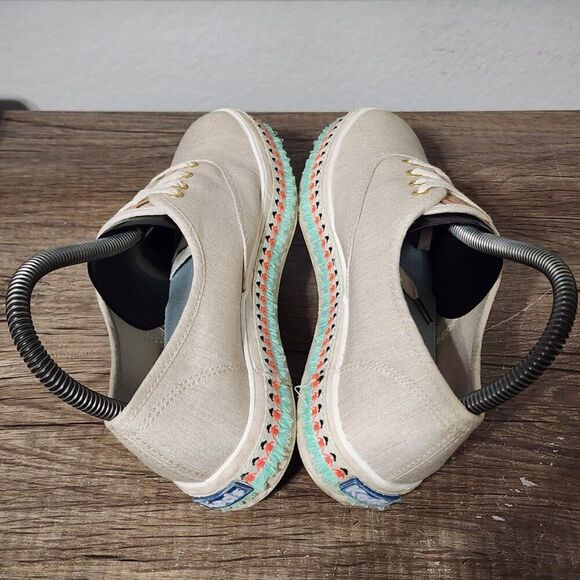 Keds Triple Decker Hulu Foxing Tassled Trim Women's Shoes Size 5.5 Beige - Picture 5 of 9